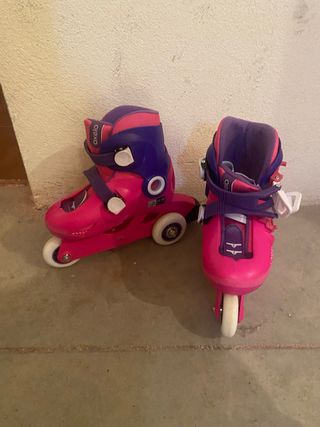 Patines Oxelo Talla 26-29 Rosa/Morado