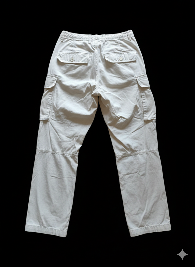 Pantalones Cargo Blancos