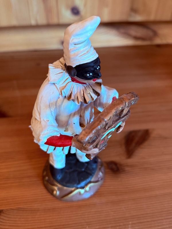 Figura Arlequín Italiano con Arpa
