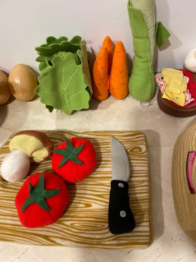 Conjunto Comida Peluche Juguete