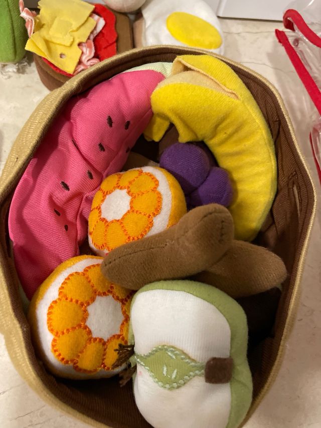 Conjunto Comida Peluche Juguete