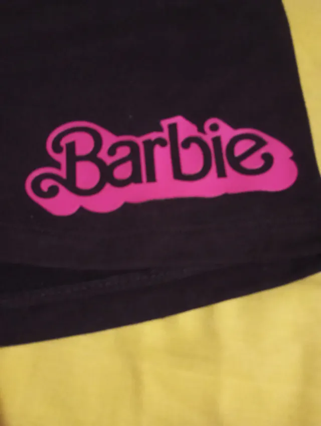 Pantalón corto Barbie negro talla L