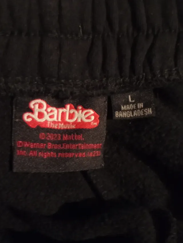 Pantalón corto Barbie negro talla L