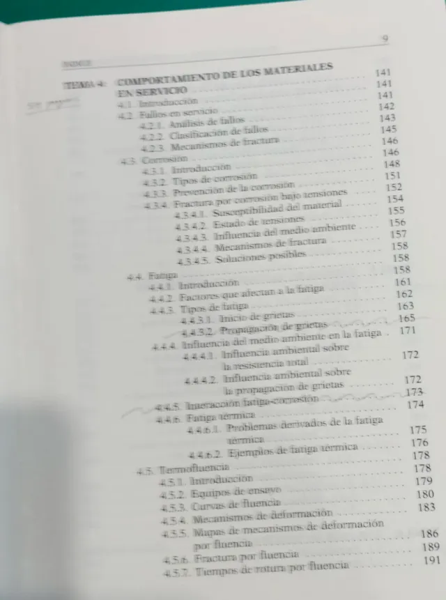 Procesado y puesta en servicio de materiales