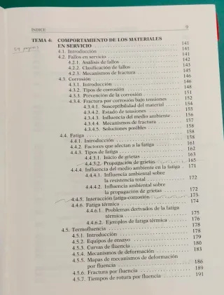 Procesado y puesta en servicio de materiales
