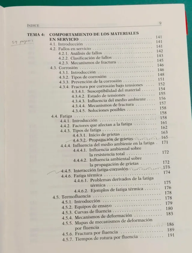 Procesado y puesta en servicio de materiales