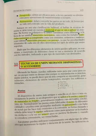 Procesado y puesta en servicio de materiales