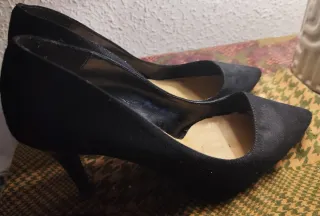 Zapatos de tacón negros talla 38