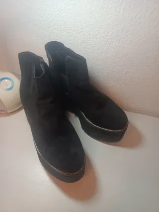 Botines negros plataforma