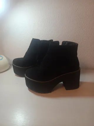 Botines negros plataforma