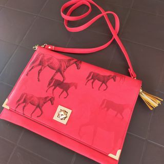 Bolso Pequeño Rojo Ecuestre
