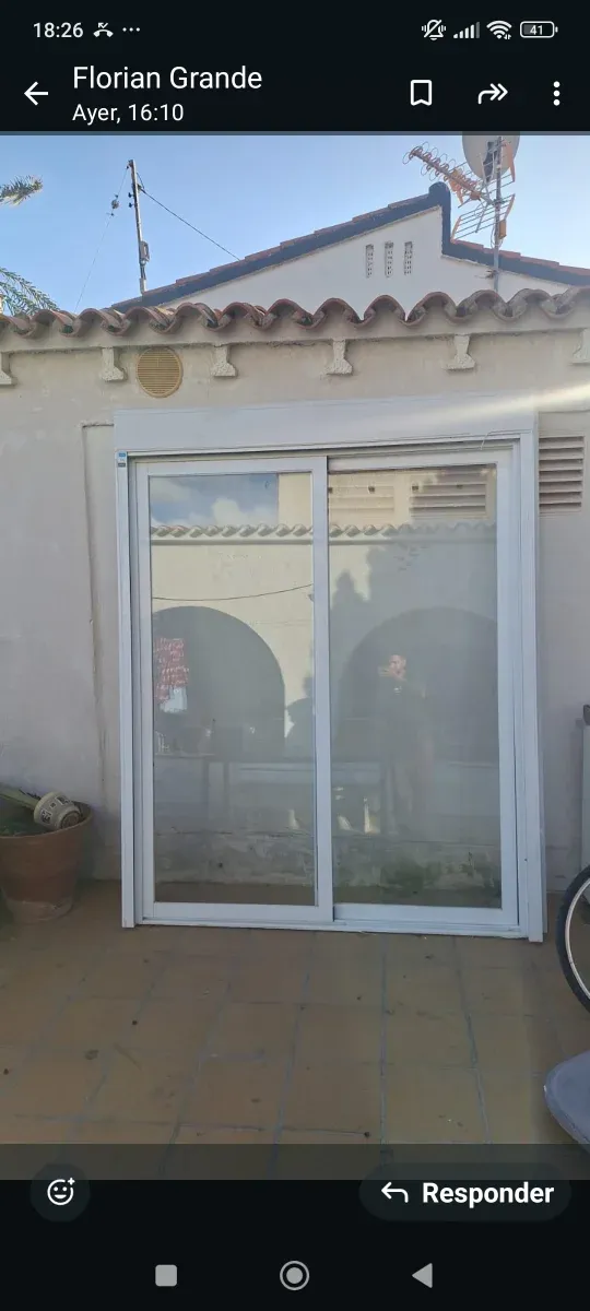 Balconera Aluminio Corredera 180x220