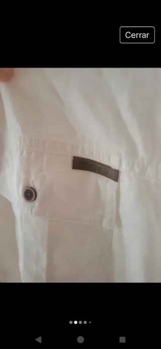 Camisa blanca manga larga Talla 3XL