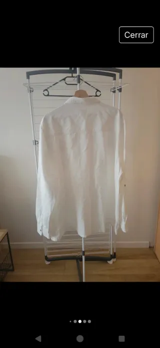 Camisa blanca manga larga Talla 3XL