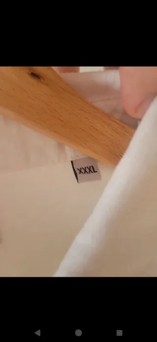 Camisa blanca manga larga Talla 3XL