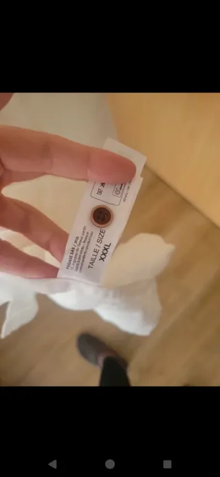 Camisa blanca manga larga Talla 3XL