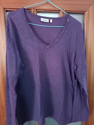 Jersey Canda Mujer Morado Talla L