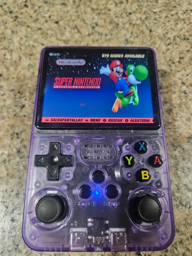 Consola Retro Portátil R36S Morada