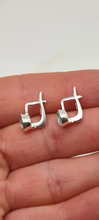 Pendientes Plata y Topacio Azul