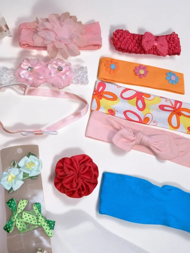 Lote Accesorios Bebé: Diademas, Gomas, Pinzas