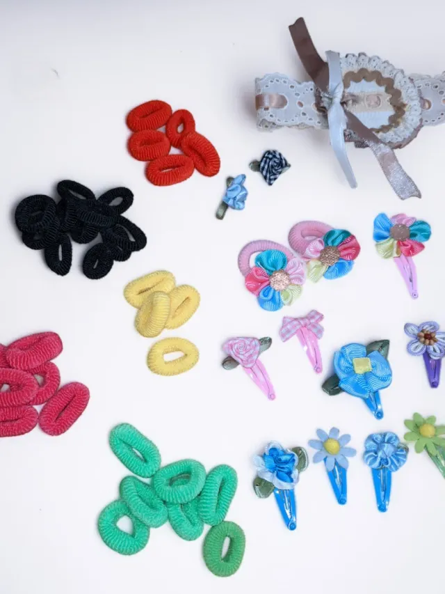 Lote Accesorios Bebé: Diademas, Gomas, Pinzas