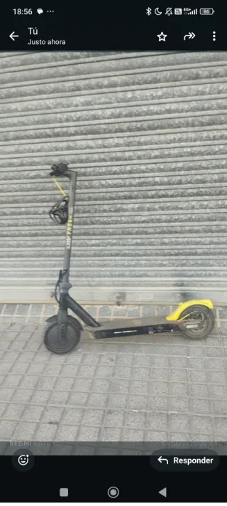 Patinete eléctrico como nuevo