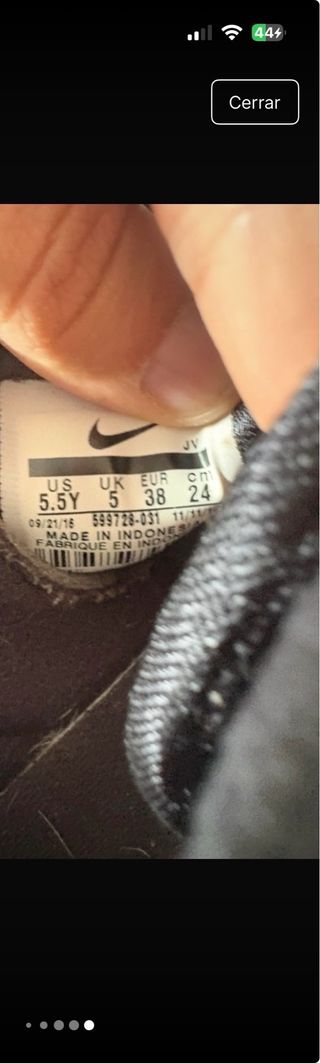 Zapatillas Nike Talla 38 Negras