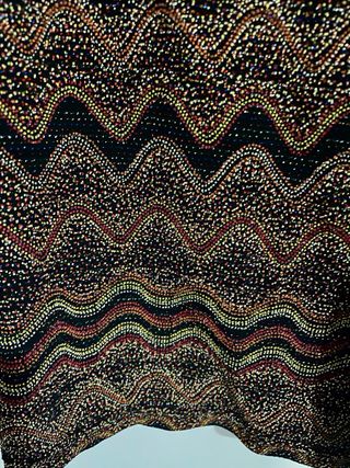 Camisa fiesta mujer brillante zigzag