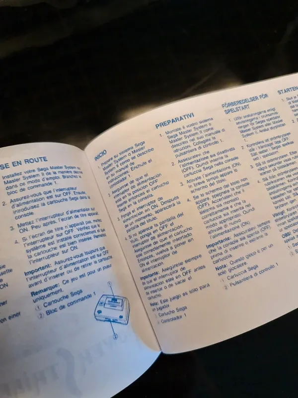 Manuale di sostituzione Power Strike II SEGA