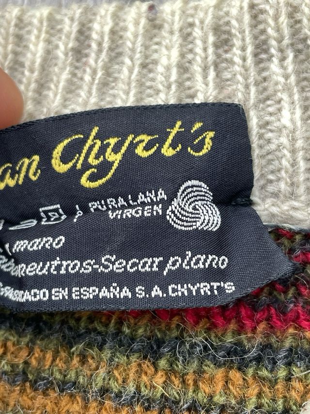 Jersey grueso 100% Pura lana virgen - hecho a mano