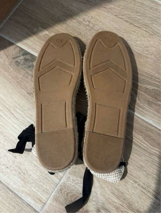 Alpargatas esparto negras Etam