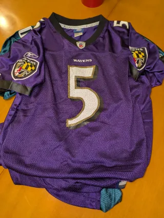 Camiseta NFL Ravens #5 Morada