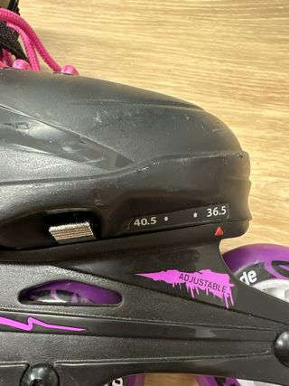 Patines en línea Rollerblade rosas y negros