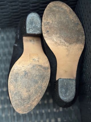 Botines negros con pedrería