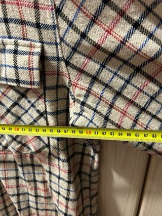 Camicia Pull&Bear a quadri beige e rossa