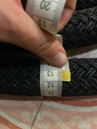 Cuerda de batalla negra 13,2 m BATTLE ROPE