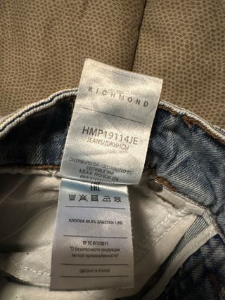 Jeans Richmond Blu Lavati