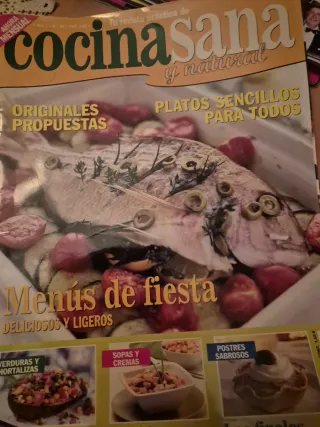 Lote de 7 revista con recetas de cocina