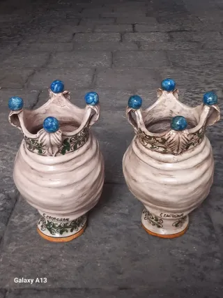 Coppia Teste di Moro Caltagirone Originali