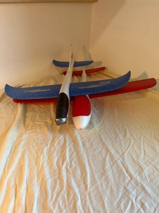 Lotto 2 aerei lancio polistirolo