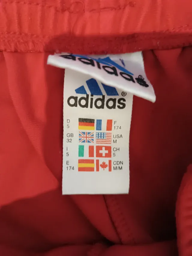 Pantalón chándal Adidas vintage rojo