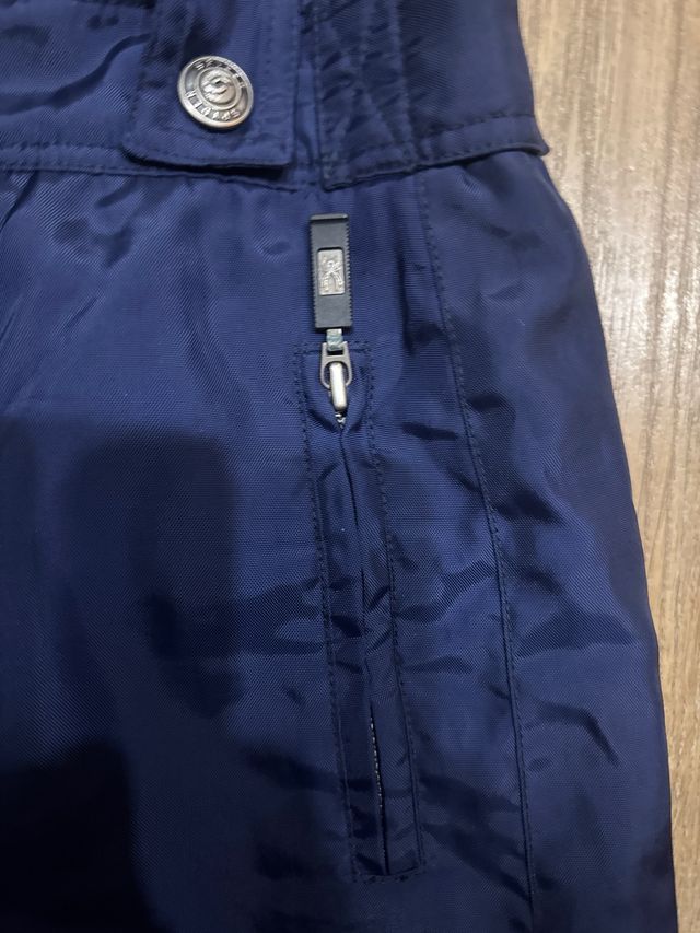 Pantalón de ski azul talla 128cm con tirantes