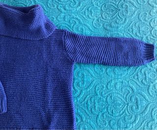 Jersey cuello vuelto azul