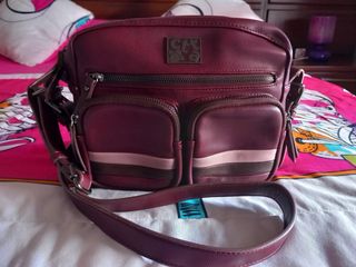 Bolso CAMINATTA mujer marrón/rojo
