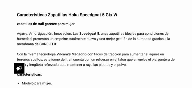 Hoka Speedgoat 5 GTX Talla 38 2/3