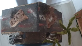 Casetta per presepe artigianale