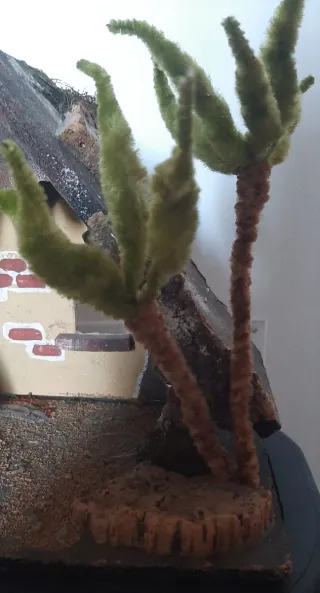 Casetta per presepe artigianale