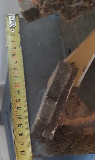 Casetta per presepe artigianale