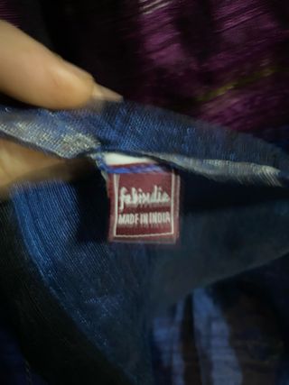 LEE OFERTA Pañuelo de seda azul y morado