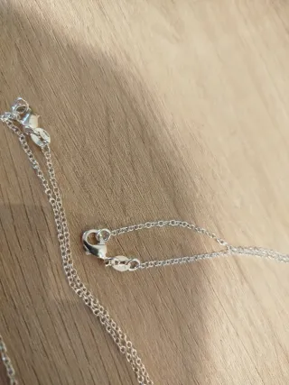 Colgante y cadena de plata